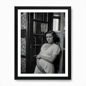 Depression Fallout-1930s-Portrait Of A Sad Lady ~Reimagined 2 Art Print