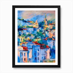 Port Of Sevastopol Ukraine Abstract Block harbour Art Print