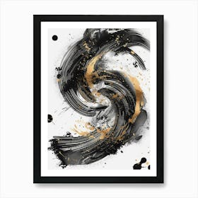 Black And Gold Canvas Print 28 Art Print