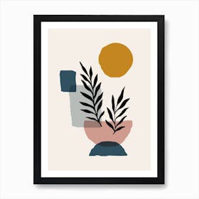 Abstract  Of A Plant Art Print