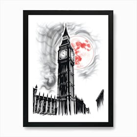 Big Ben — Stock Vector Art Print