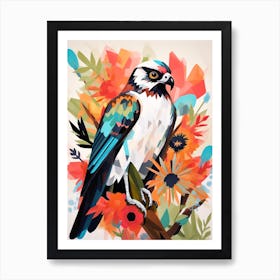 Bird Painting Collage Osprey 2 Art Print