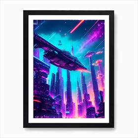 Futuristic City Art Print