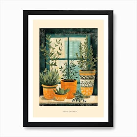 Herb Garden Art Deco Poster Art Print