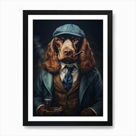 Gangster Dog Cocker Spaniel 2 Art Print