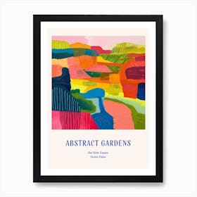 Colourful Gardens Red Butte Garden Usa 2 Blue Poster Art Print