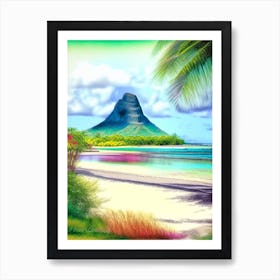 Mauritius Mauritius Soft Colours Tropical Destination Art Print