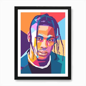 Travis Scott wpap art Affiche