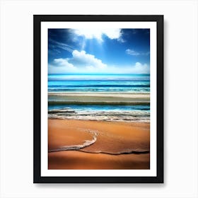 Beautiful Day At The Beach Art Print