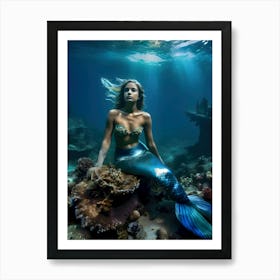 Mermaid-Reimagined 70 Art Print