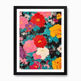 Great Japan  Hokusai Botanical Japanese 12 Art Print