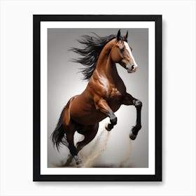 Horse Galloping Art Print