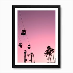 Pink Santa Cruz Art Print