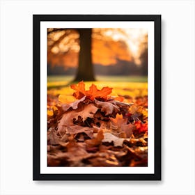 Pile of Autumn Leaves 1 Art Print