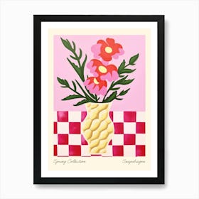 Spring Collection Snapdragon Flower Vase 3 Art Print