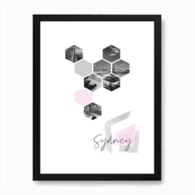 Urban Design Sydney Pink Art Print