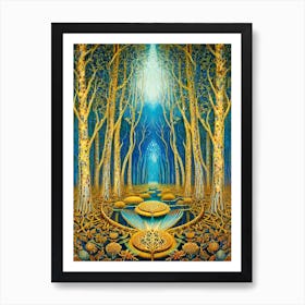 Forest Of Gold Art Print