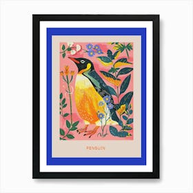 Spring Birds Poster Penguin 5 Art Print
