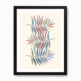 Colorful Leaves Art Print