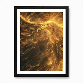 Eagle In Flames Art Print