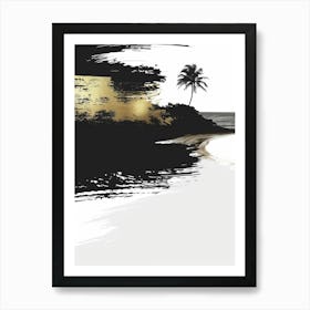 Black And White Painting 7 Art Print