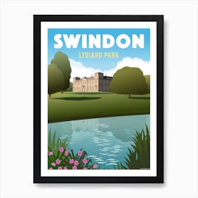 Swindon Lydiard Park Lake Art Print