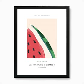 Watermelon Le Marche Fermier Poster 3 Art Print