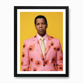 Man In A Pink Suit Art Print