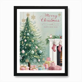 Merry Christmas 1 Art Print