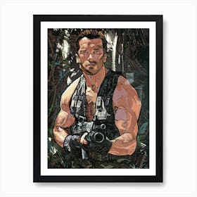 Arnold Schwarzenegger Commando Art Print
