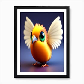 Cute Bird Art Print