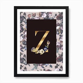 Autumnal Alphabet Z Art Print