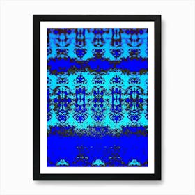 Abstract Blue Pattern Stock Illustration Art Print