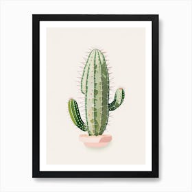 Easter Cactus Marker Art 1 Art Print