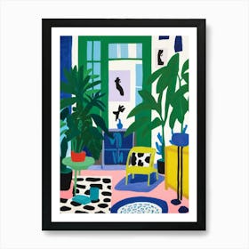 Room With Plants 1 Art Print