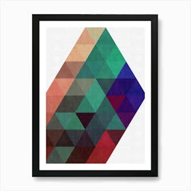 Triangle geometry 10 Art Print