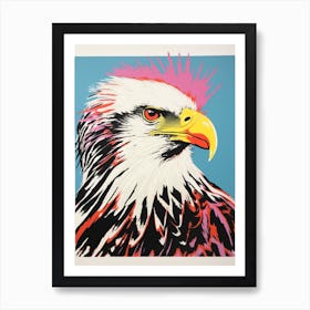 Andy Warhol Style Bird Crested Caracara 3 Art Print