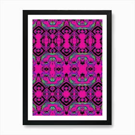 Pink Abstract Pattern Art Print