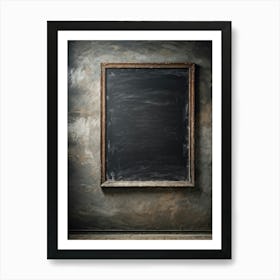 Abstract Capture Of A Blank Blackboard Smudge Marks Streaked Horizontally Across Chalk Residue Vis (4) Affiche