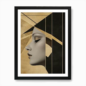 Deco - Woman'S Face Art Print