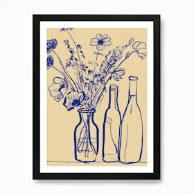 Flowers In Vases Art Print