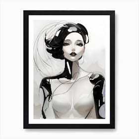 Robot Girl Art Print