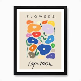 Cape Town Flowers Art Print