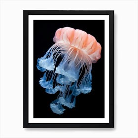 Lions Mane Jellyfish Realistic 7 Art Print