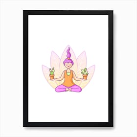 Plant Yogi Art Print