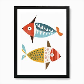 Two Fish 4 Art Print