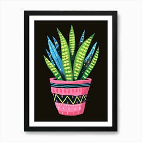 Saguaro Plant Art Print