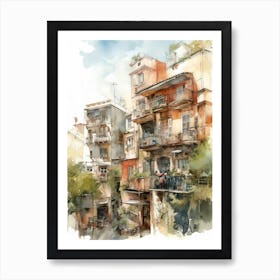 Palermo Buenos Aires Neighborhood, Watercolour 3 Art Print