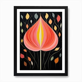 Tulip 2 Hilma Af Klint Inspired Flower Illustration Art Print