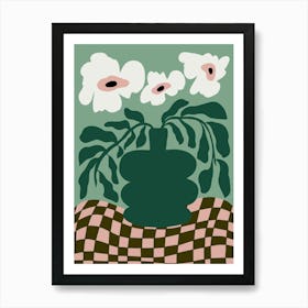 Bold Blossom Pottery Art Print